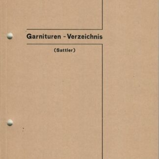 Garnituren-Verzeichnis (Sattler)