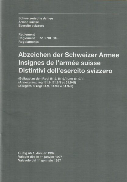 Abzeichen der Schweizer Armee