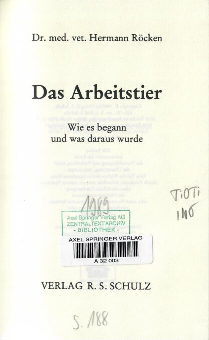 Das Arbeitstier