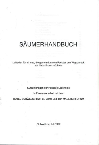 Säumerhandbuch