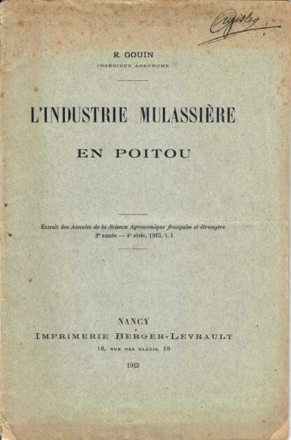 L'industrie Mulassière en Poitou