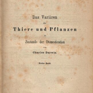 Das Variiren der Thiere und Pflanzen