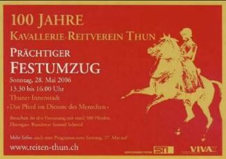 Festumzug 100 Jahre Kavallerie-Reitverein Thun